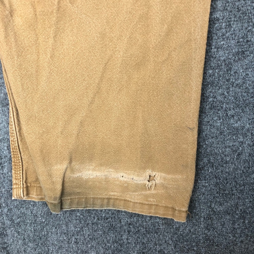 Genuine Dickies Men Carpenter Pant 40x30 Brown Duck Canvas Utility Work Trousers - Picture 9 of 11